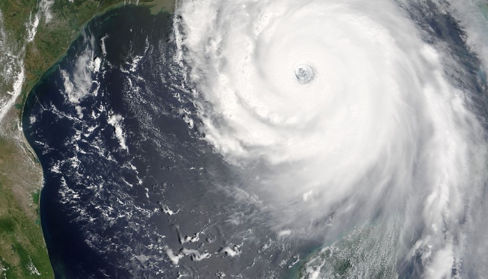Hurricane Katrina captured from one of NASA's satellites from space